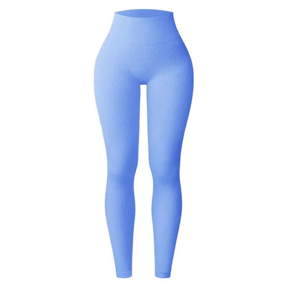 Seamless High-Waisted Yoga Pants – Slimming Sports Leggings