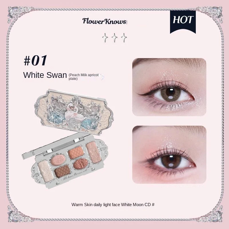 Flower Knows Swan Ballet Eyeshadow Palette