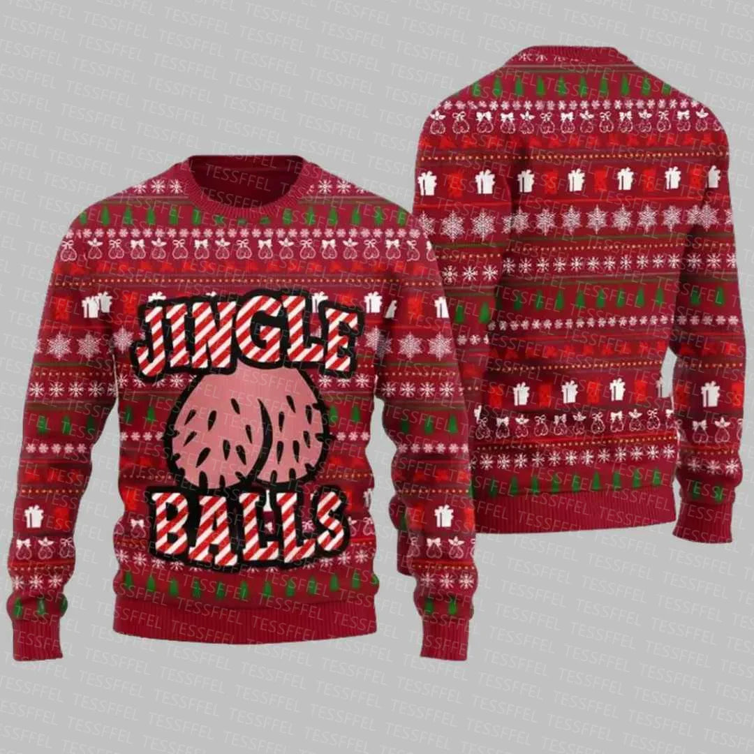 3D Christmas Cosplay Ugly Sweater – Santa, Jesus & Anime Print Holiday Pullover