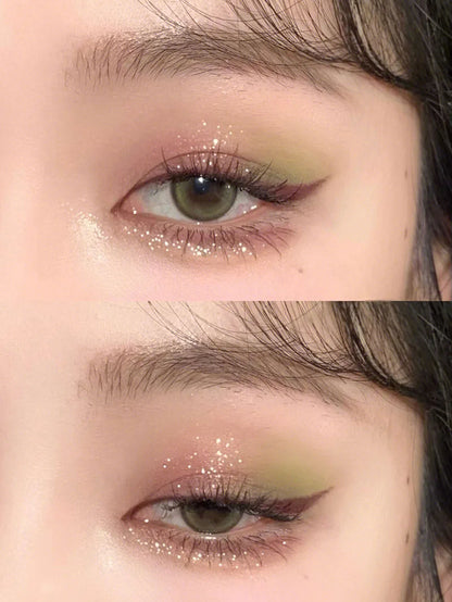 Autumn & Winter Orange Eyeshadow Palette – Matte & Pearlescent Shades for Warm Looks