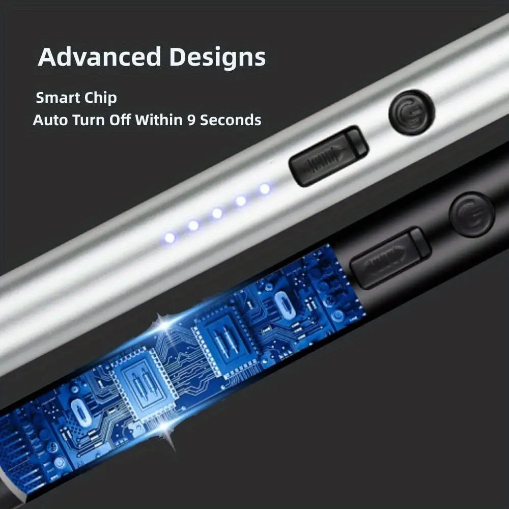 3PCS Dual Arc Electric Lighter Set – Rotating 360° Design