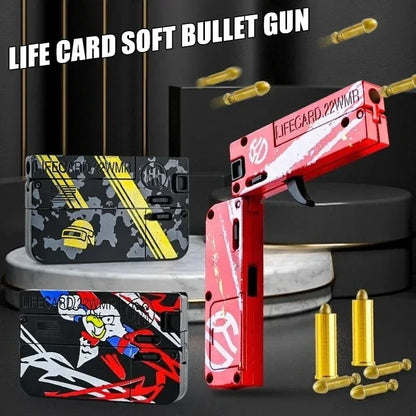 Folding Card Soft Bullet Toy Gun