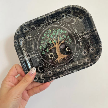 7×5.5 Inch Portable Rolling Tray