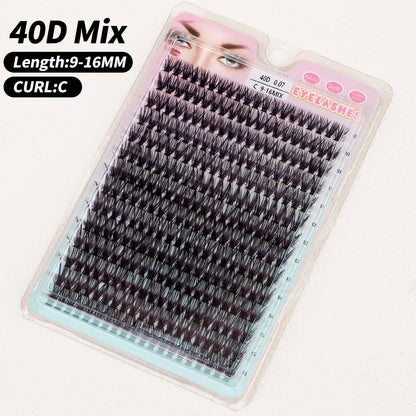 Individual 20–100D Cluster Lashes – 280pcs Mixed Tray Volume Extensions