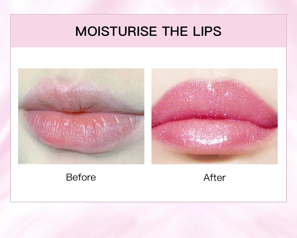 Glitter Crystal Jelly Lipstick – Color-Changing Moisturizing Lip Tint Balm