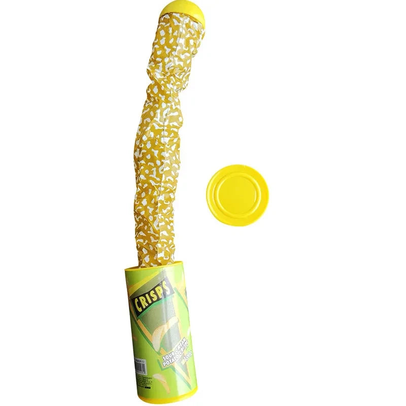 Jumping Snake Potato Chip Can Prank Toy