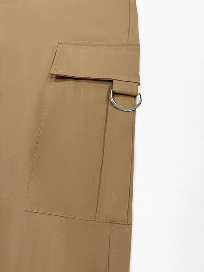 High-Waist Cargo Pants – Street Fashion Pocket Trousers for Women