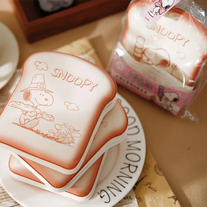 Cute Snoopy Bread-Shaped Notebook – Cartoon Mini Journal for Kids & Kawaii Stationery Lovers