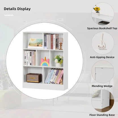 7-Cube Modern Bookcase