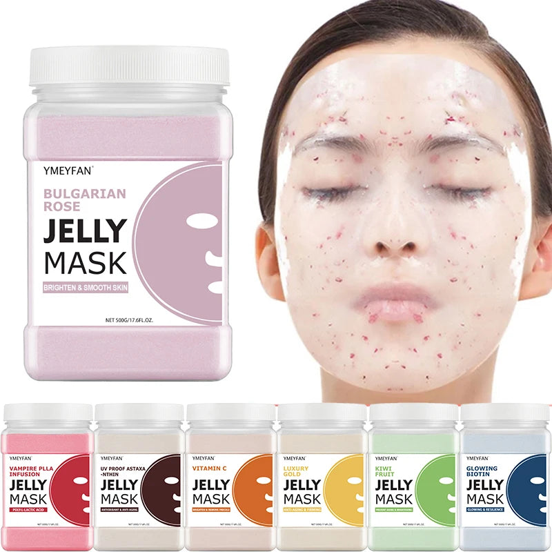 Professional Jelly Face Mask Powder – Hyaluronic Acid Hydrating & Whitening Peel Mask 💆‍♀️✨