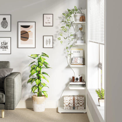 5-Tier Corner Bookshelf