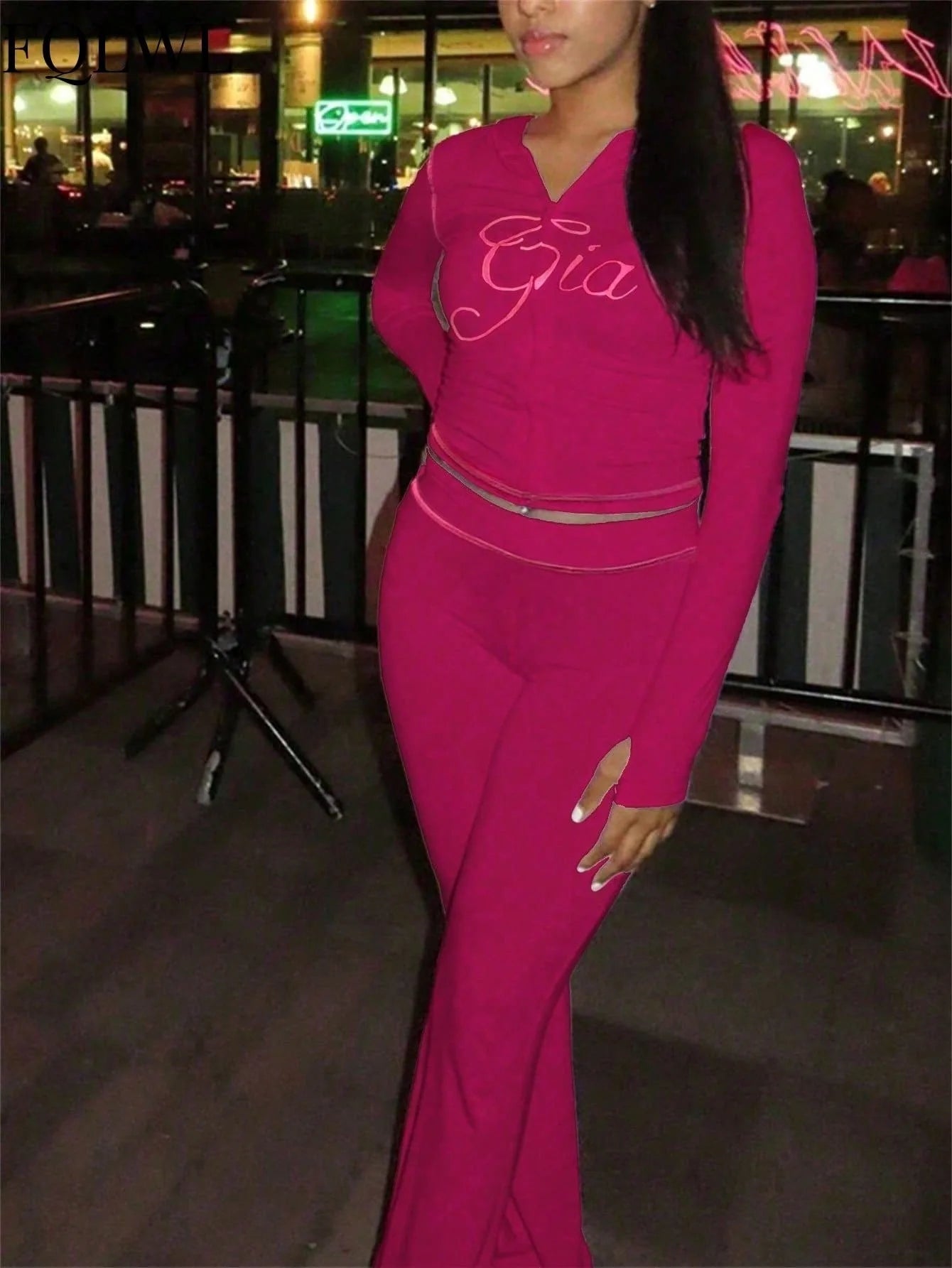 Y2K Hooded 2-Piece Set