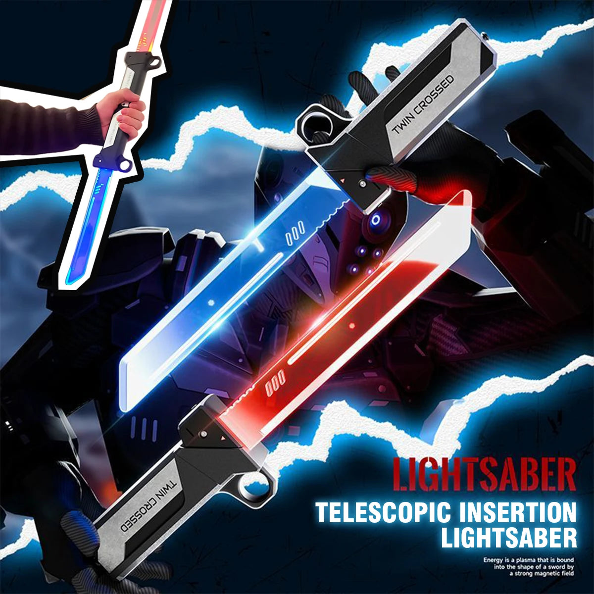 Double-Bladed Light Sword Toy