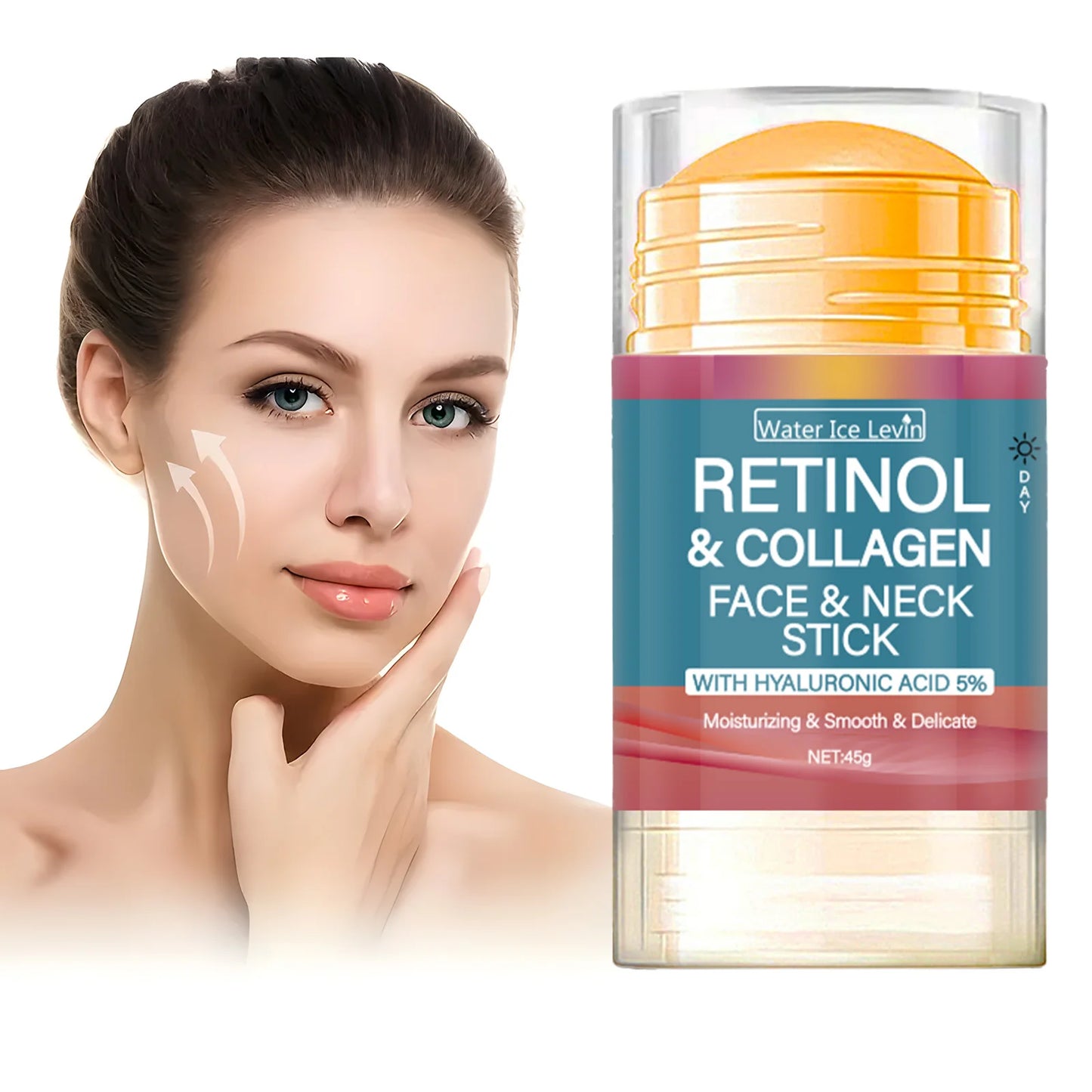 Retinol Lifting & Firming Cream Stick – Collagen Wrinkle Smoother & Brightening Moisturizer (45g) 💛✨