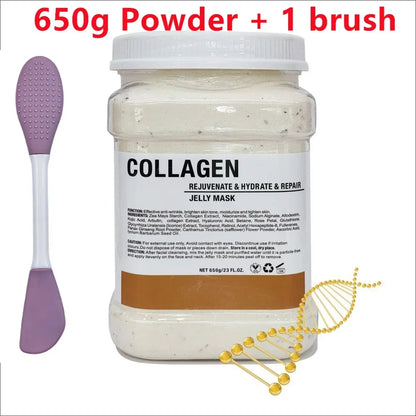 650g Chamomile & Hyaluronic Acid Jelly Mask Powder – Hydrating, Firming & Brightening Facial Treatment 💆‍♀️✨