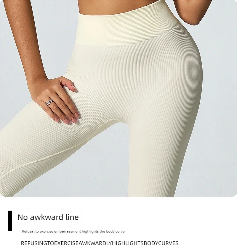 Seamless High-Waisted Yoga Pants – Slimming Sports Leggings