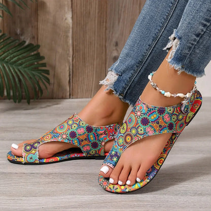 Bohemian Roman Flat Sandals