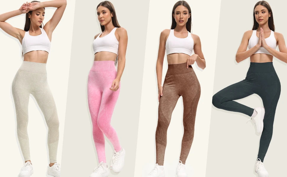 Seamless High-Waist Yoga Leggings – Quick-Dry Fitness Pants