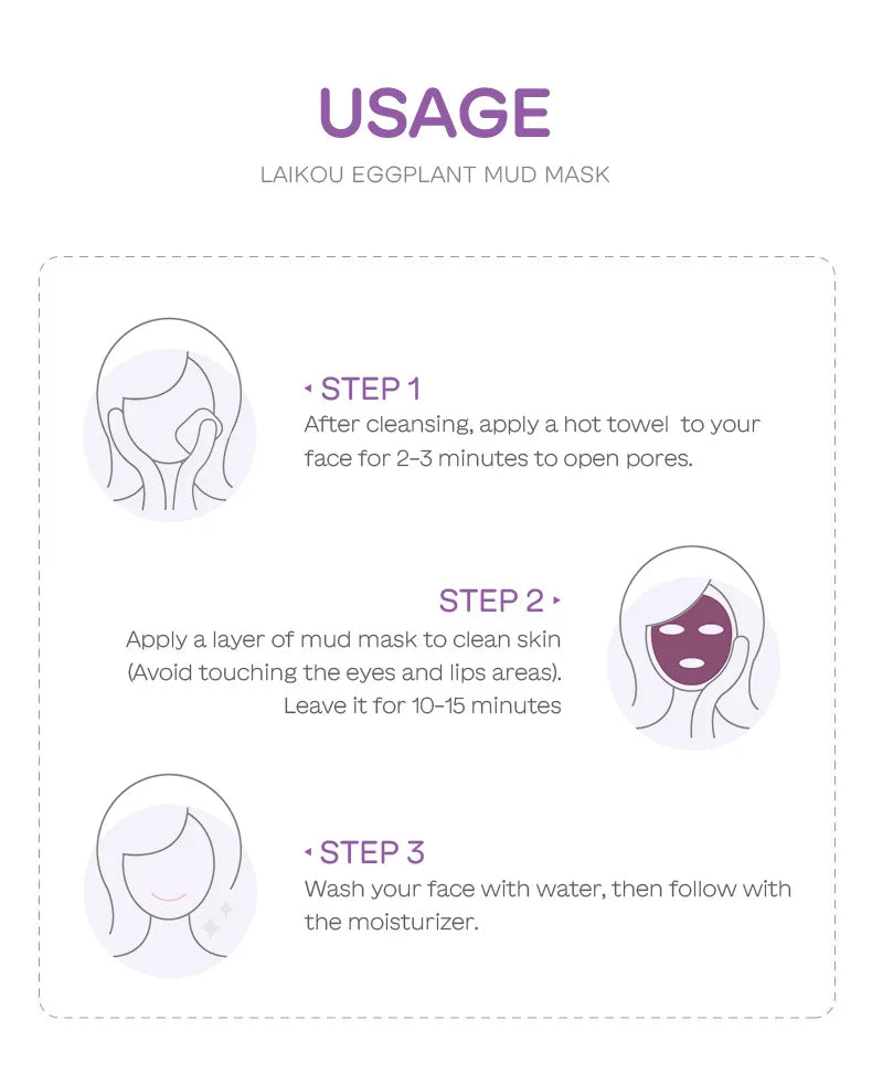 Eggplant Mud Mask Set (5pcs)