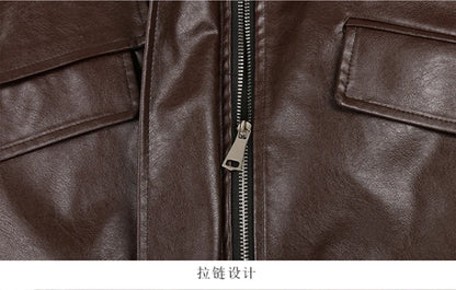 Oversized Faux Leather Jacket – Casual Cool Street Style