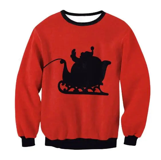 3D Funny Christmas Sweater – Green Holiday Jumper for Party & Festive Wear