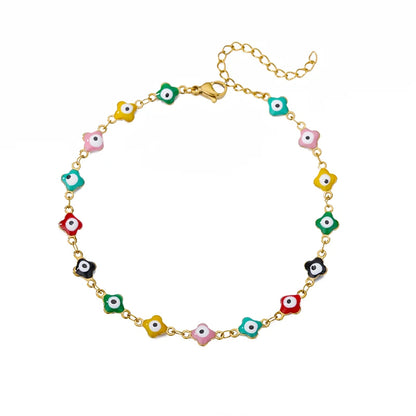 Chunky Figaro Chain Anklet – Unisex Stainless Steel Gold Anklet Jewelry (21+10cm)