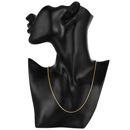 18K Gold Snake Chain Necklace – Unisex Fine Jewelry