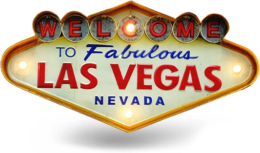 Welcome to Fabulous Las Vegas Metal Neon Sign