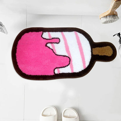 Cute Cartoon Ice Cream Plush Rug