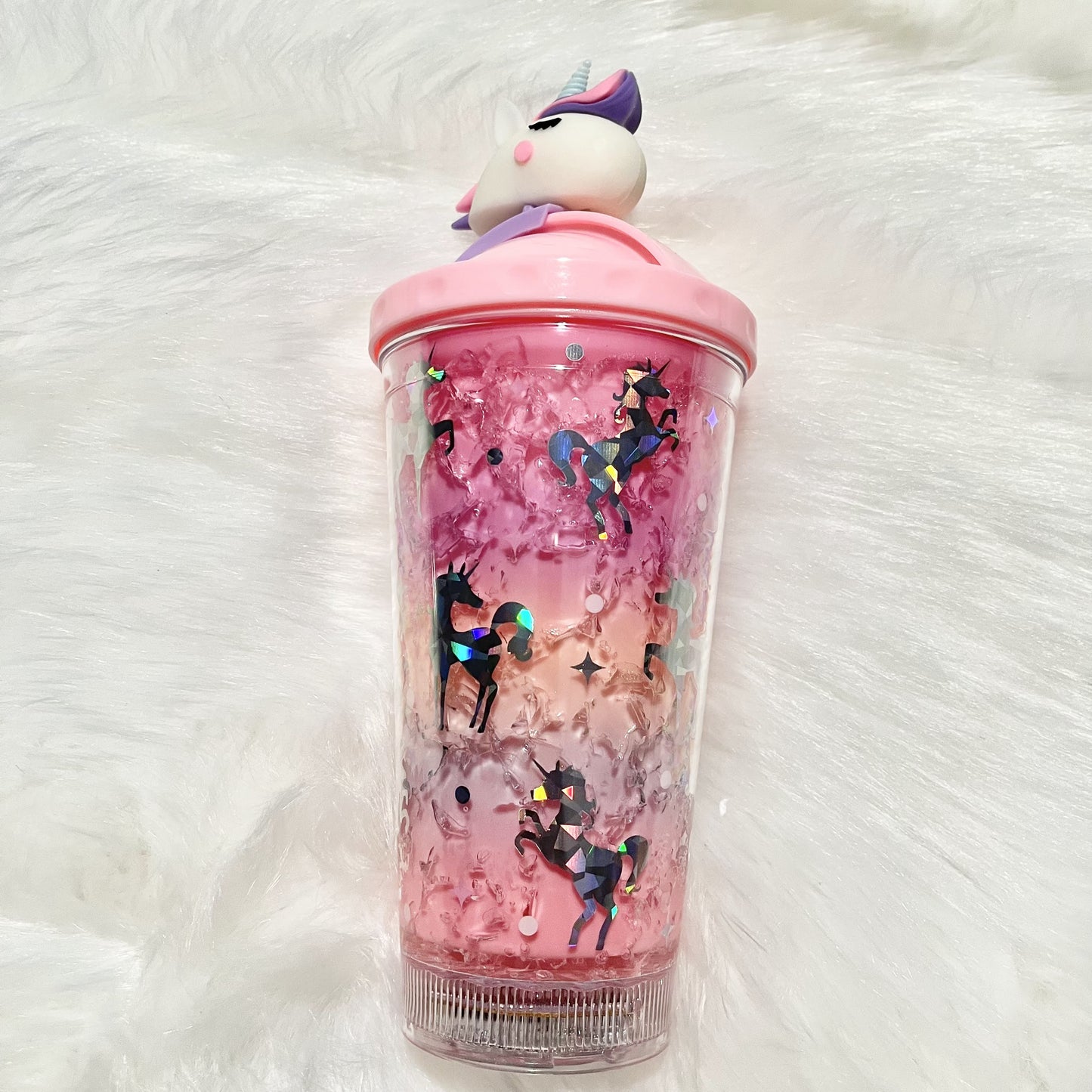 Unicorn Tumbler With Straw